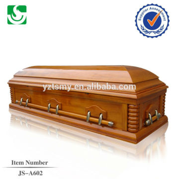 2014 new American style hand made nice carved wooden casket